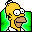 Simpsons Folder Green Homer folder
